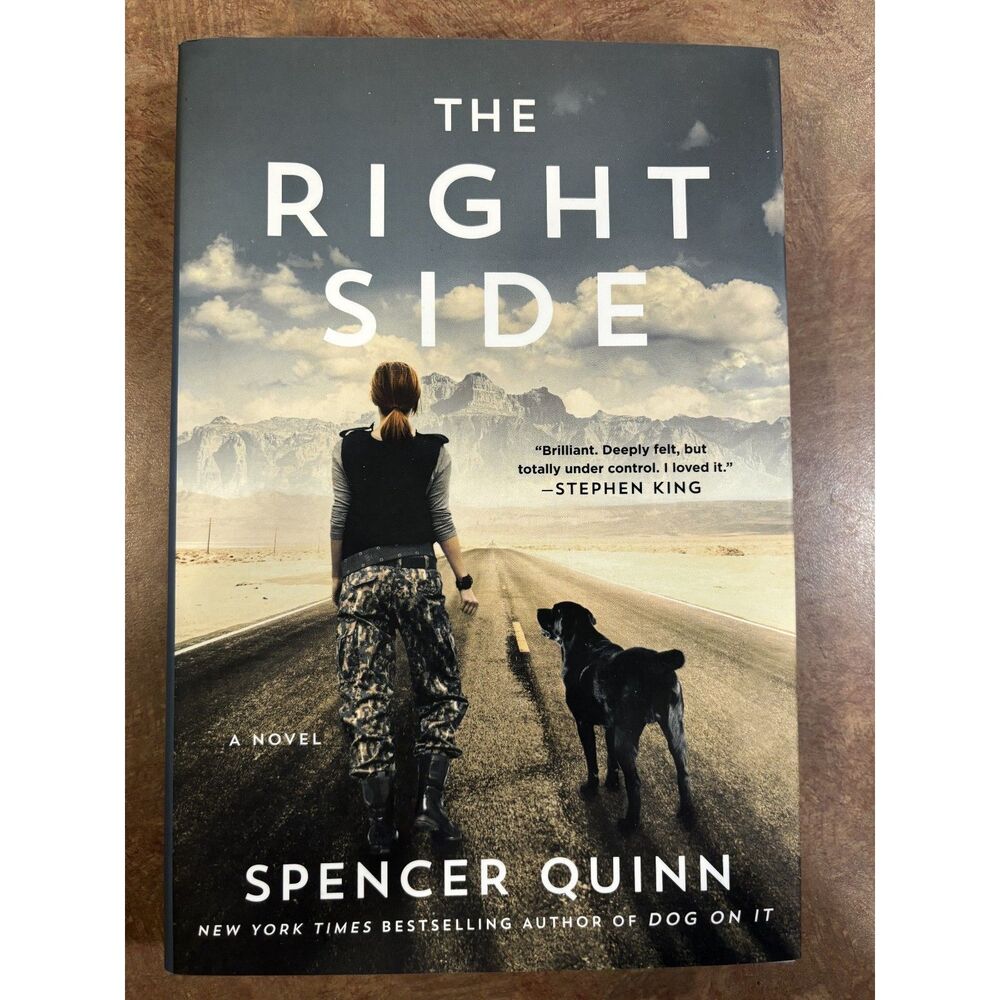 The Right Side by Spencer Quinn Hardcover Dust Jacket Suspense Novel